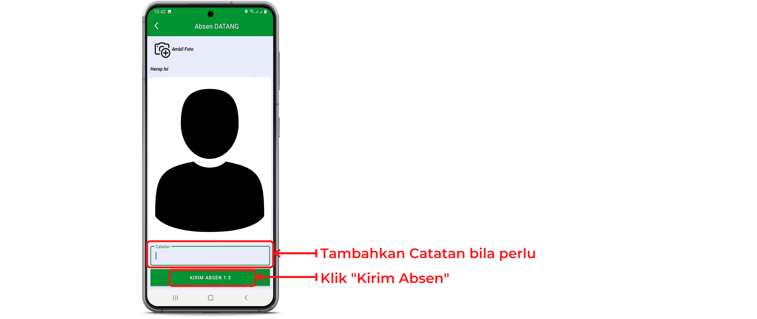 Cara Presensi Datang Mobile EPresensi Pusat Tutorial EPesantren