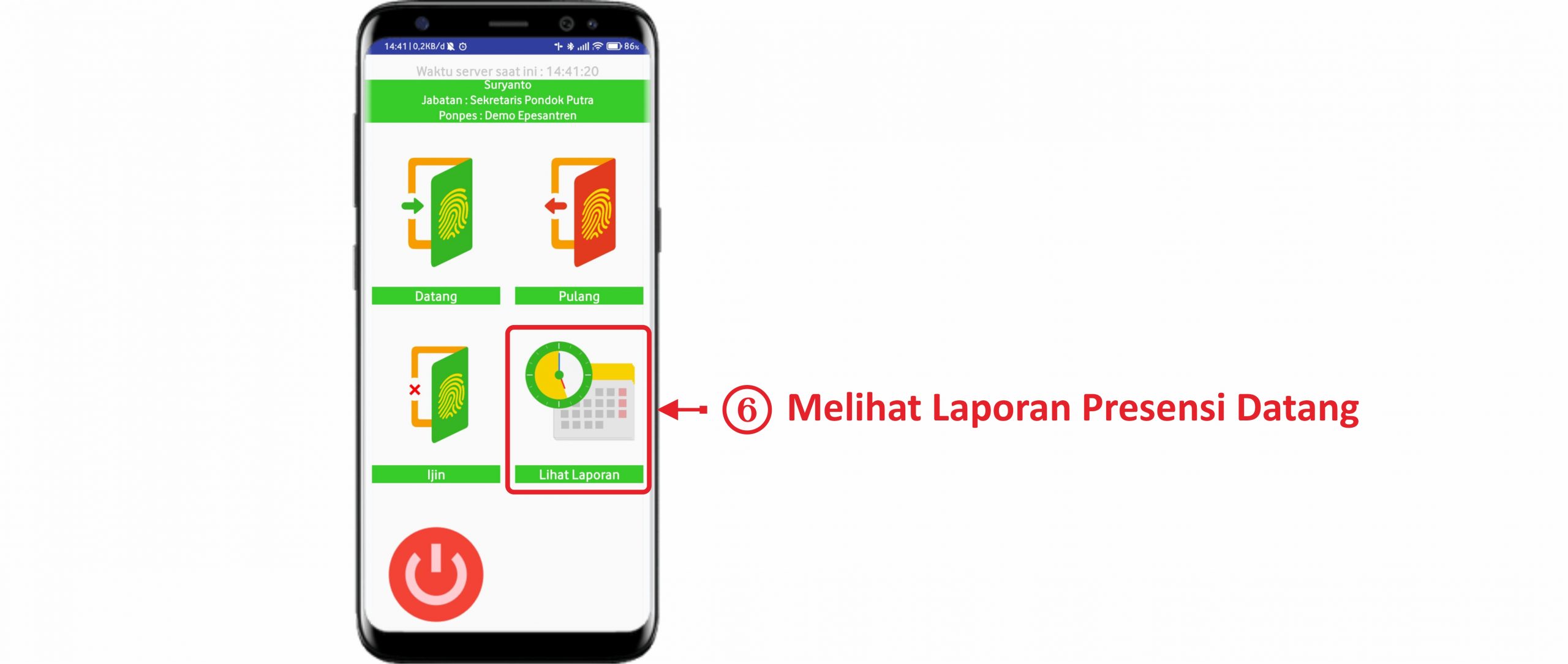 Cara Presensi Datang Mobile EPresensi Pusat Tutorial EPesantren